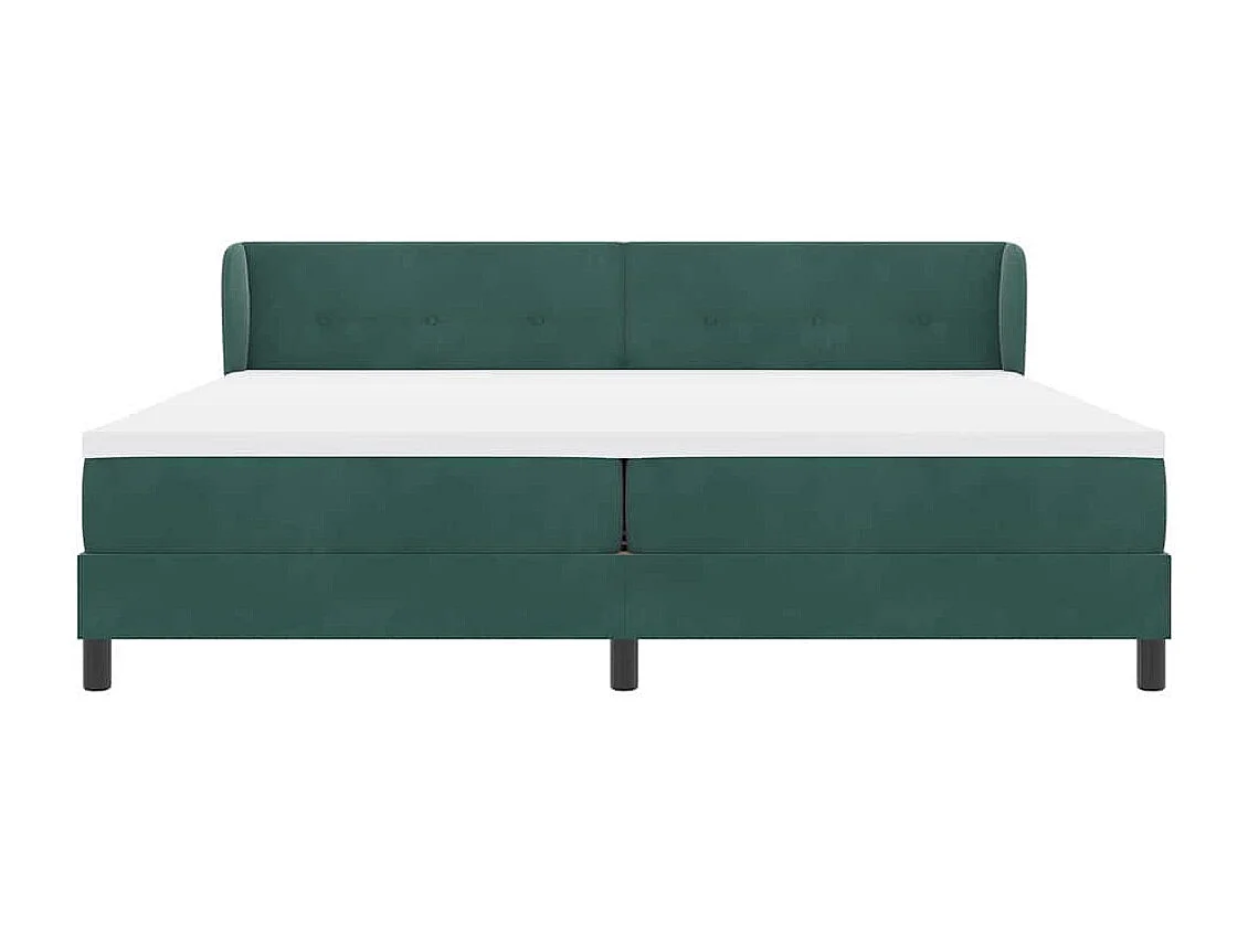 Cama con Somier y Colchón Gris Oscuro 80x200 cm Terciopelo