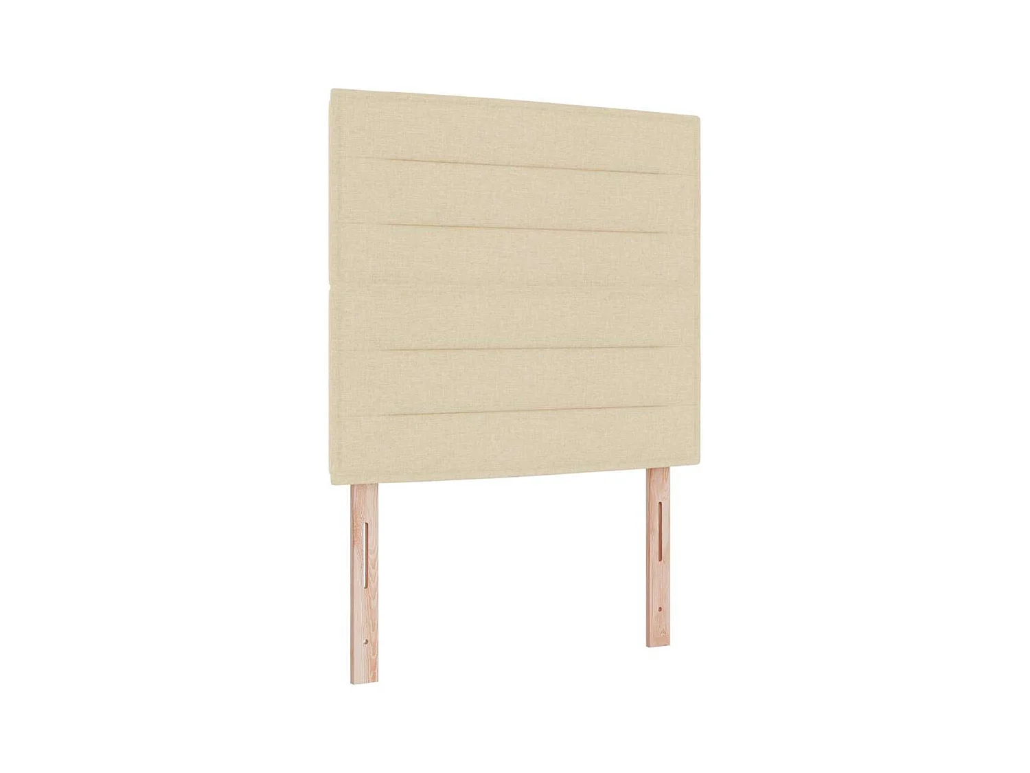 Cadre de lit avec matelas gris foncé 90x190 cm Crème