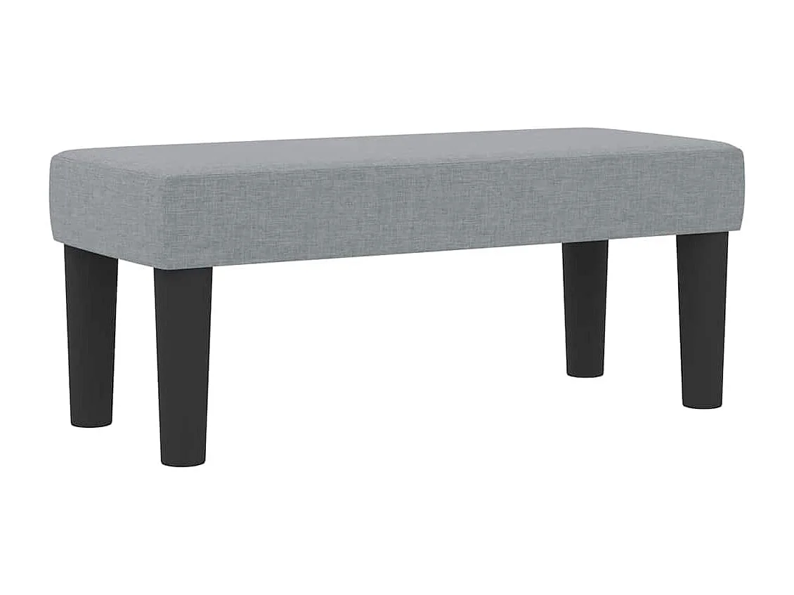 Cama tipo Box Spring con colchón Gris Claro 100 x 200 cm tela