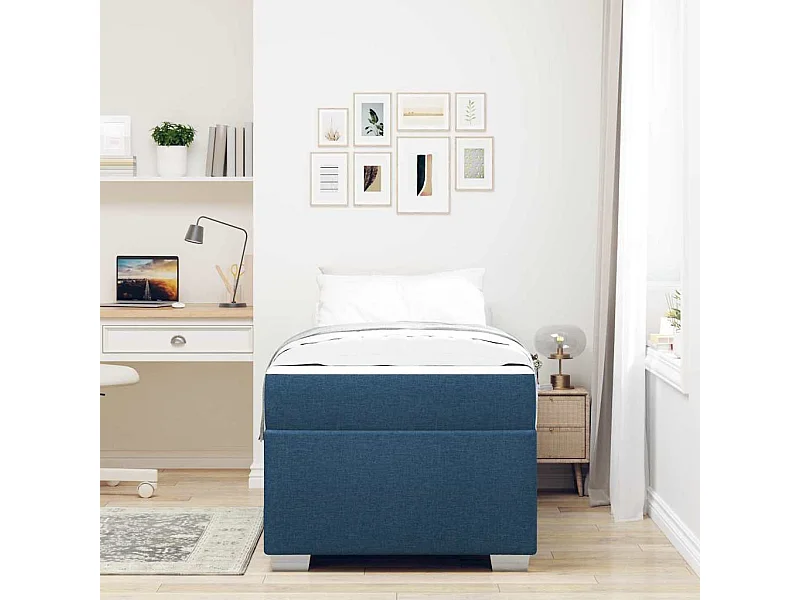Bedframe Blauw 80 x 200 cm Stof