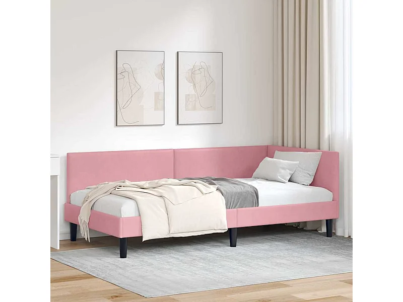 Estrutura de Cama de Canto Outros Manual Rosa 100 x 200 cm