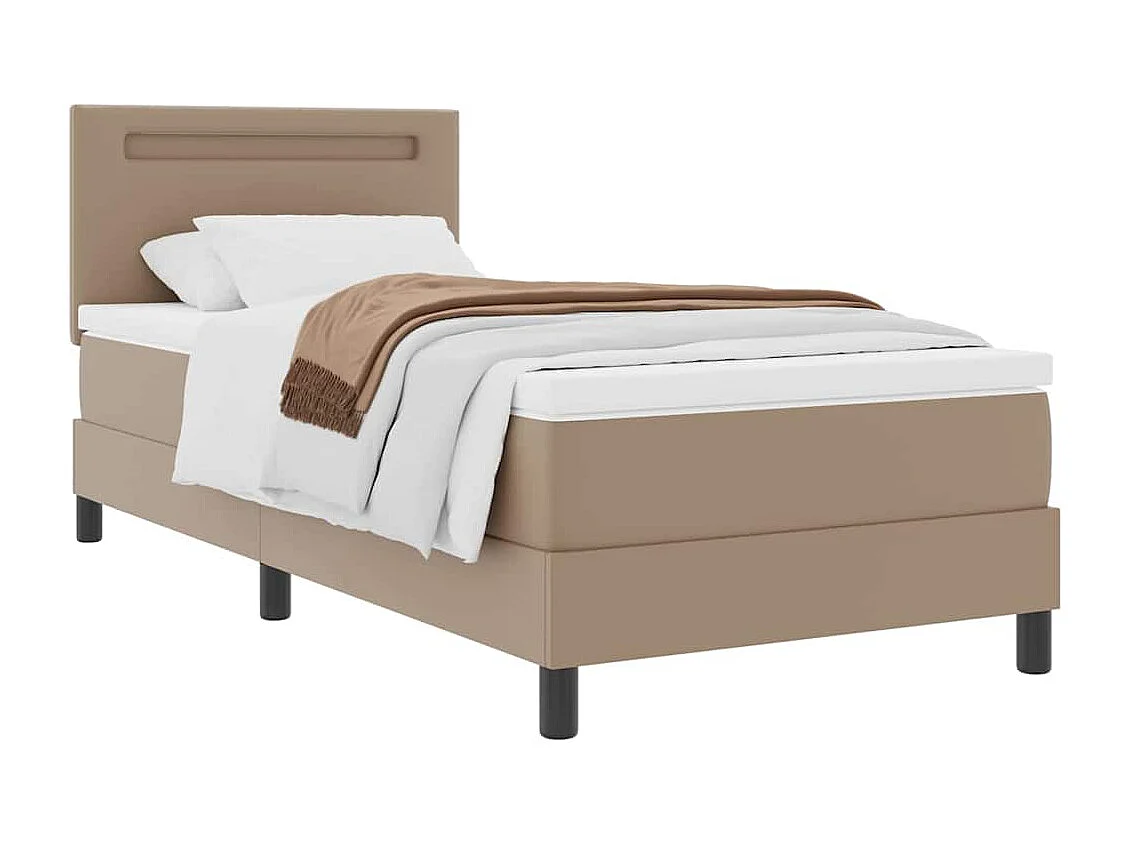 Estructura de cama con colchón Capuchino 100 x 200 cm