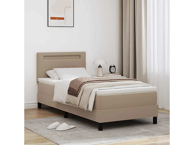 Estructura de cama con colchón Capuchino 100 x 200 cm