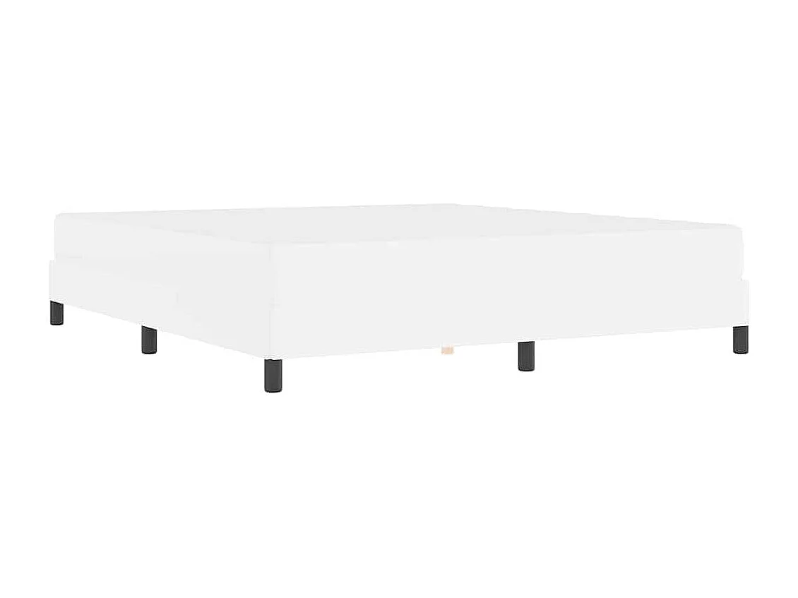 Cama con colchón Blanco puro 180 x 200 cm Cuero sintético