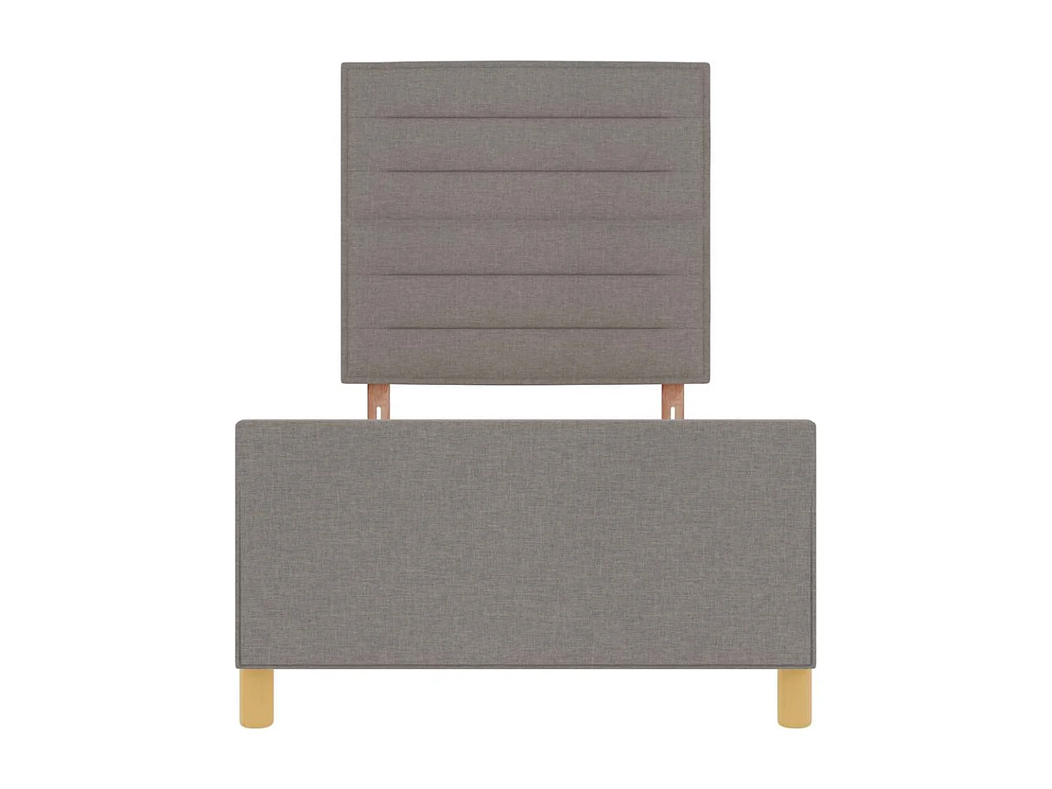 Bedframe met hoofdeinde Taupe 80 x 200 cm Stof