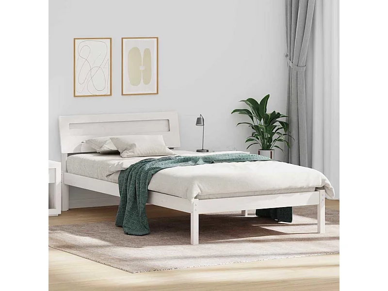 Estructura de cama 80 x 200 cm Madera maciza de pino