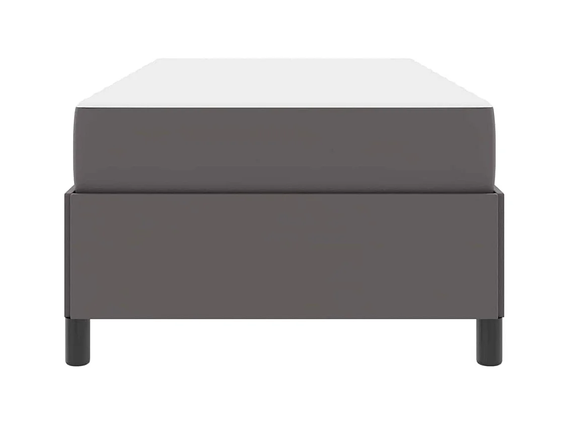 Estructura de cama con colchón con colchón Gris 100 x 200 cm