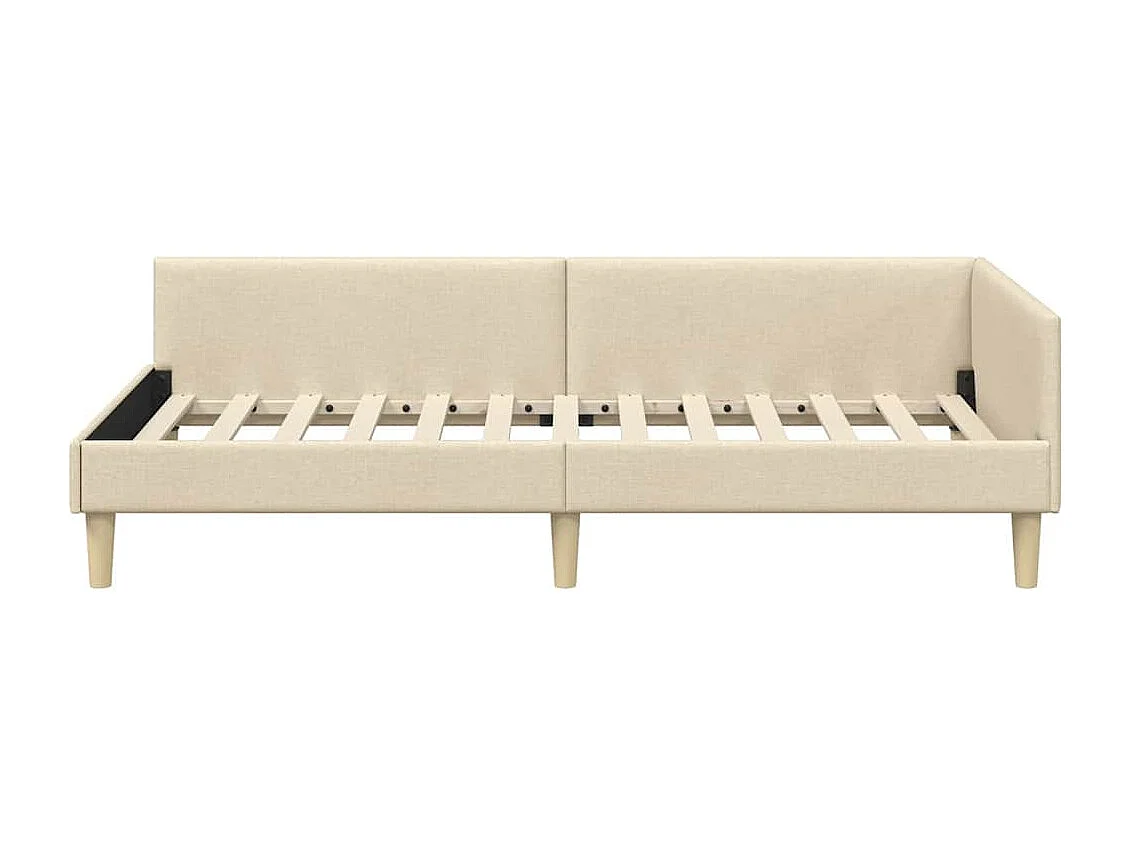 Estructura de cama en esquina Otro Manual Crema 80 x 200 cm