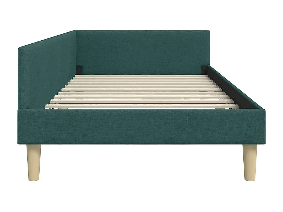 Estructura de cama en esquina Otro Verde oscuro 80 x 200 cm