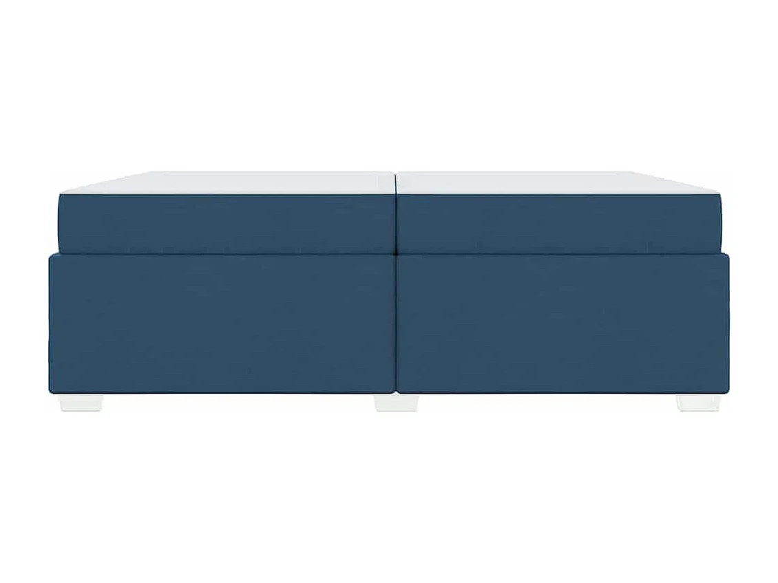 Cadre de lit Bleu 200 x 200 cm tissu