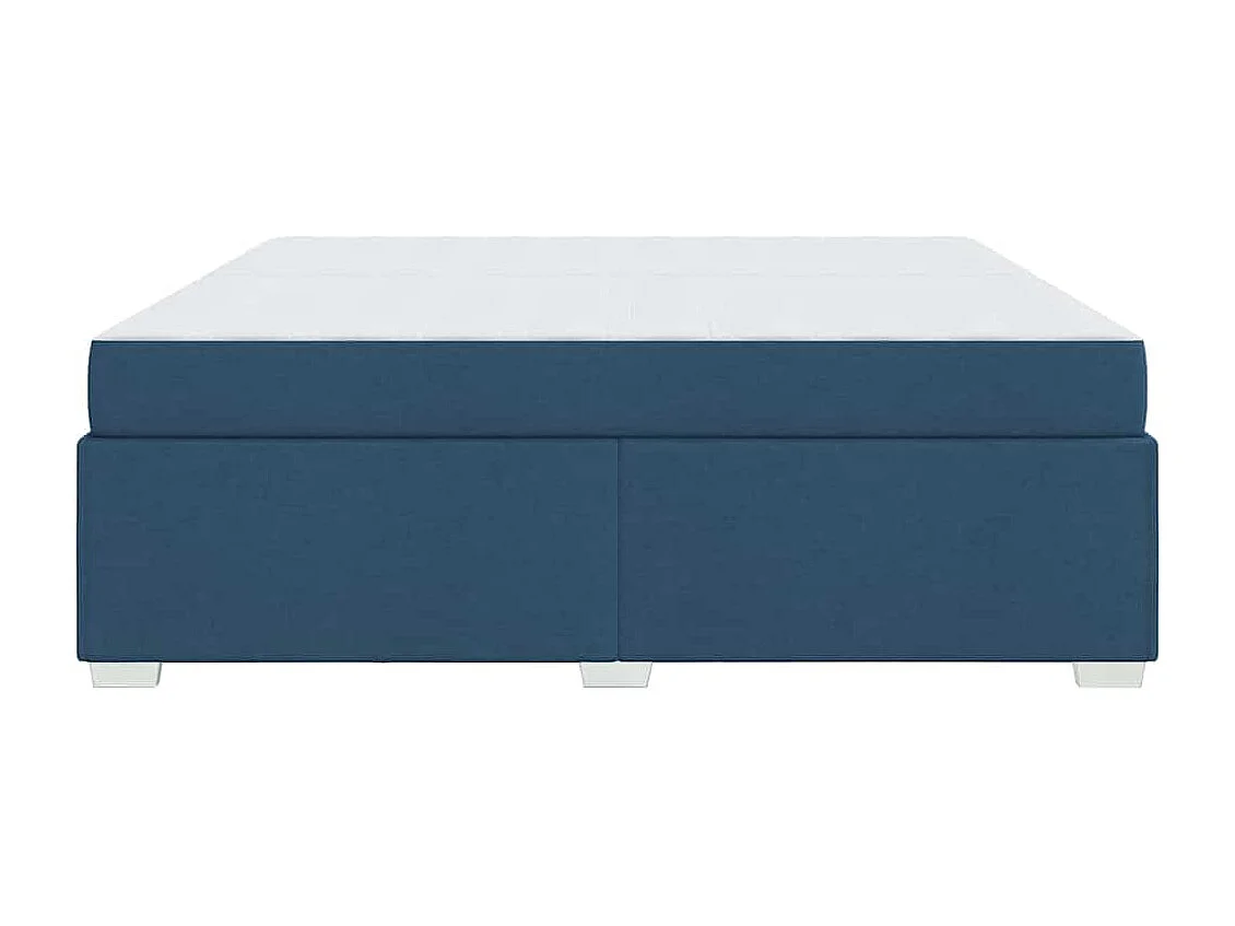 Cadre de lit Bleu 200 x 200 cm tissu