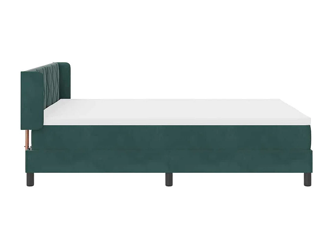 Cama con Somier y Colchón Negra 100x200 cm Terciopelo