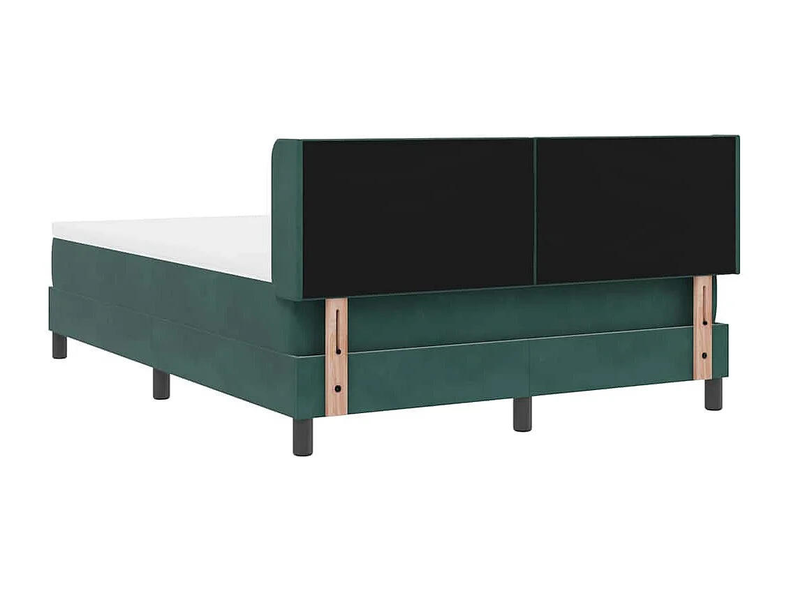 Cama con Somier y Colchón Negra 100x200 cm Terciopelo