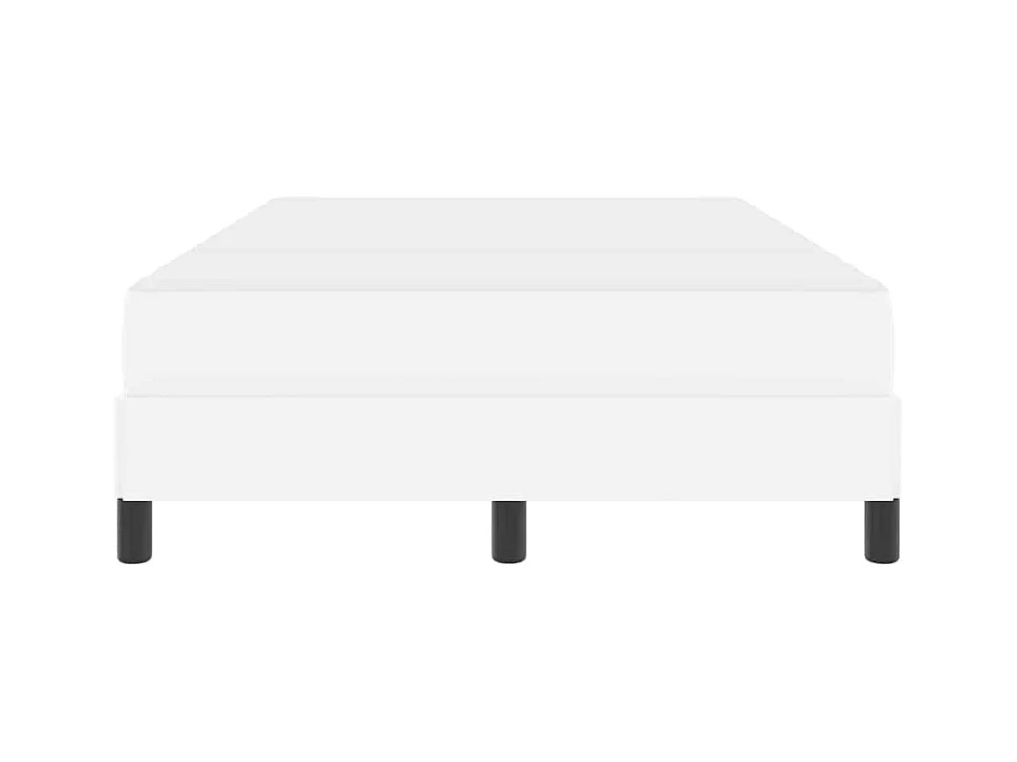 Cama con colchón Blanco puro 120 x 190 cm Cuero sintético