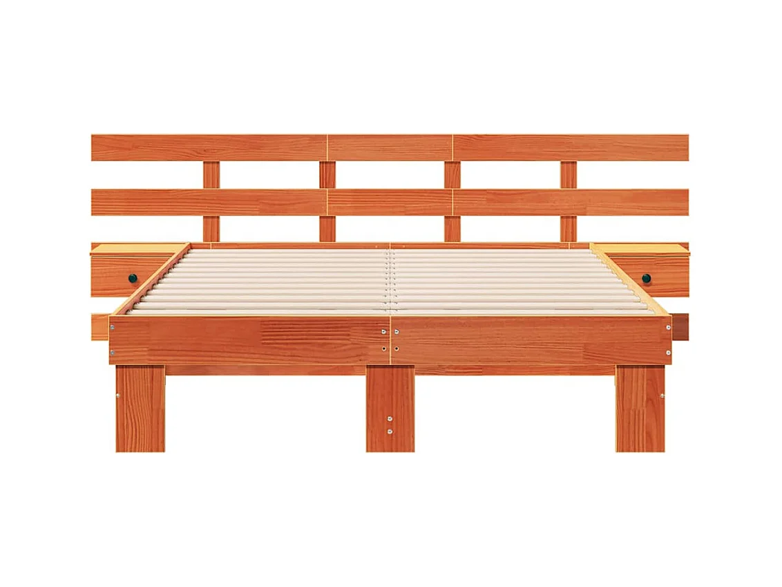 Estrutura da Cama com gaveta Castanho 120 x 200 cm