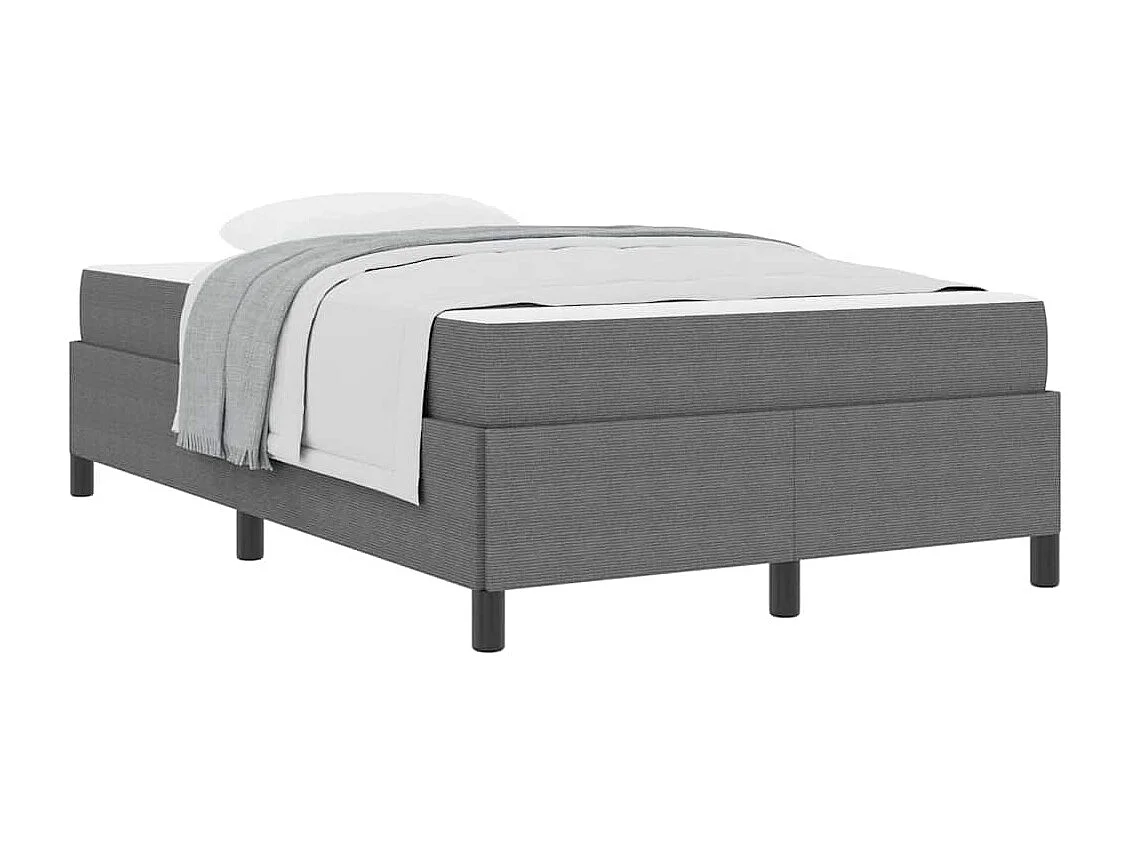 Estructura de cama Gris claro 120 x 190 cm Telas de pana