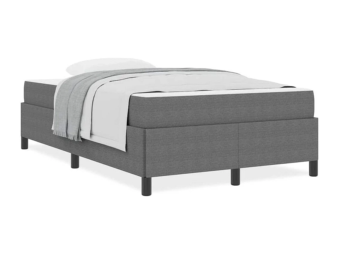 Estructura de cama Gris claro 120 x 190 cm Telas de pana