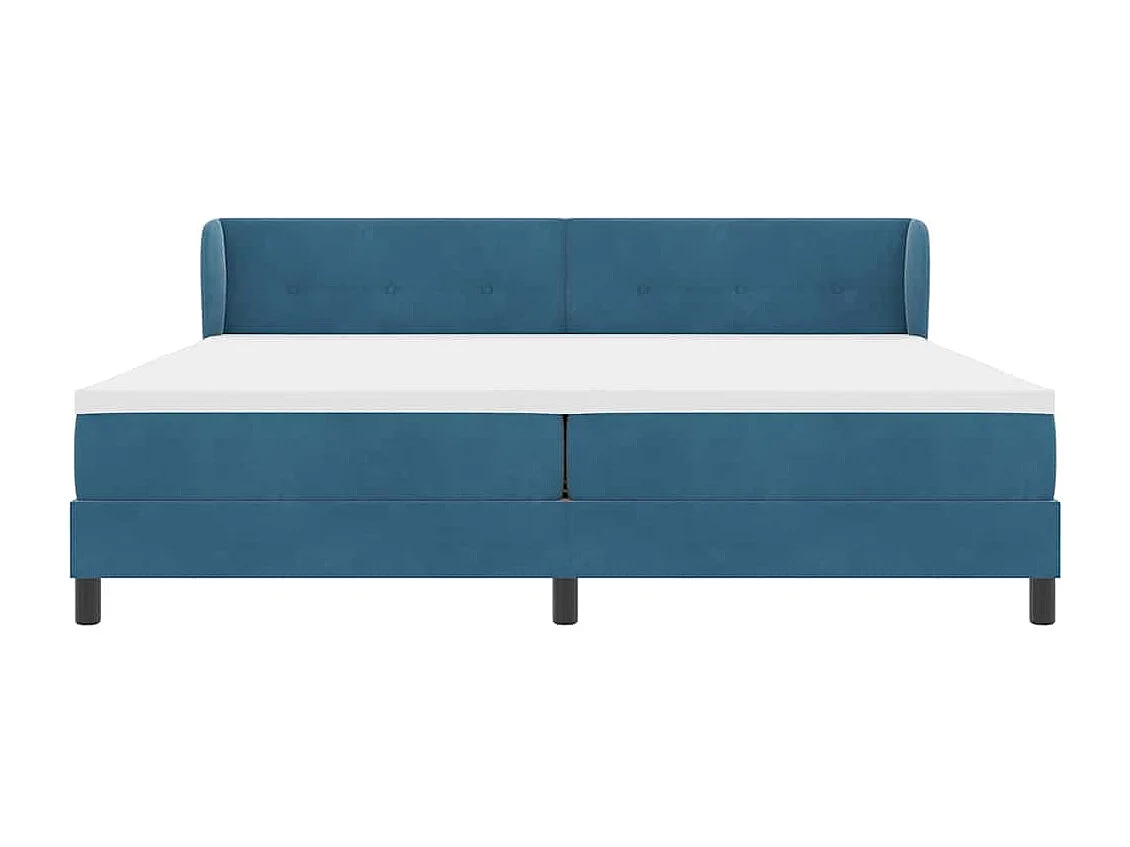 Cadre de lit avec matelas gris foncé 80x200 cm en velours