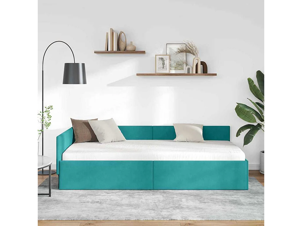 Estrutura de Cama de Canto Outros Manual Turquesa 80 x 200 cm