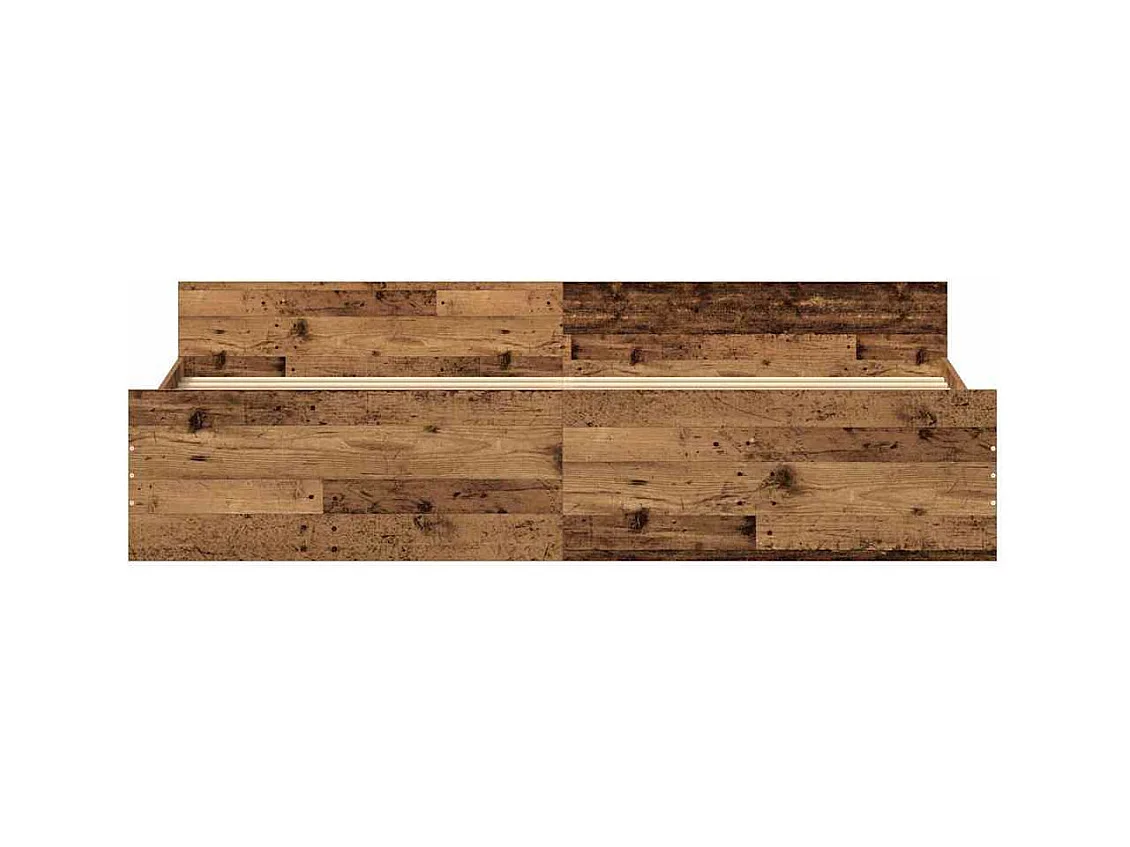 Cadre de lit Bois ancien 200 x 200 cm Bois d'ingénierie