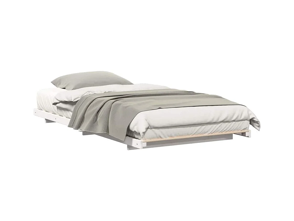 Estrutura de cama de chão Branco 90 x 190 cm