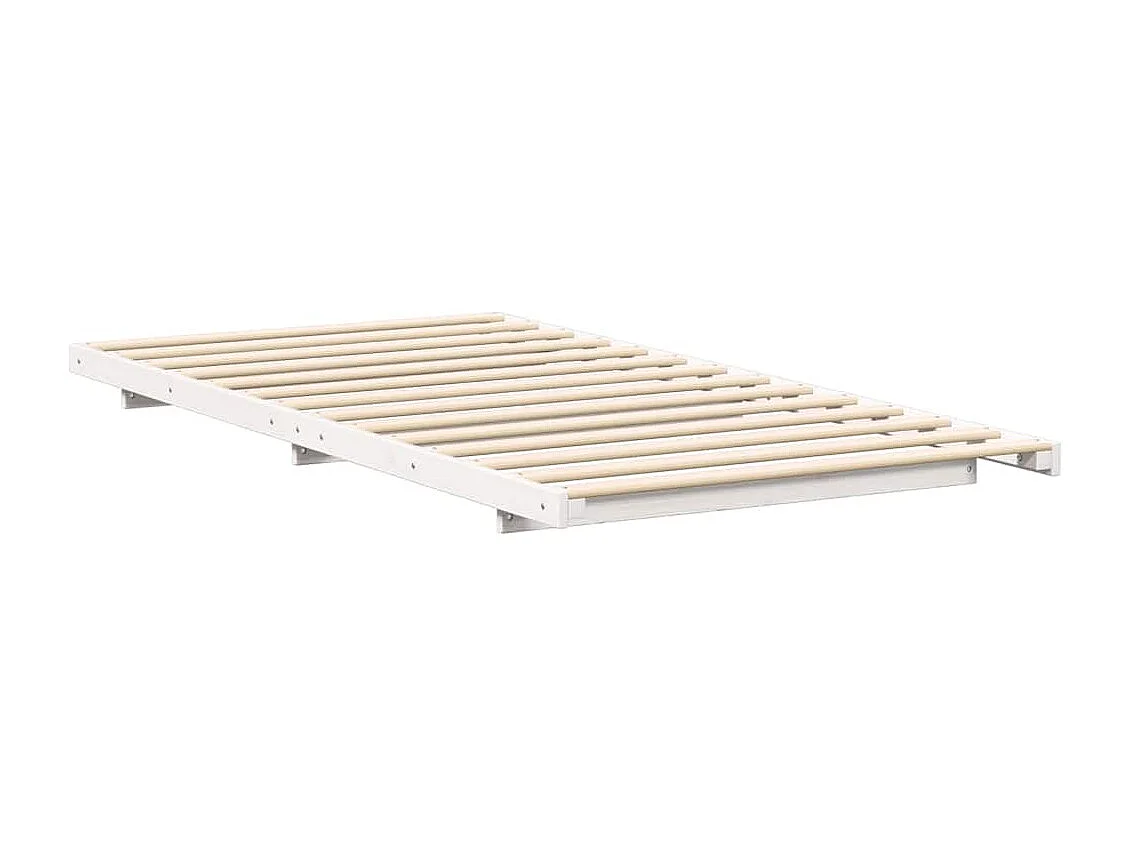 Estructura de cama Blanco 90 x 190 cm Madera maciza de pino