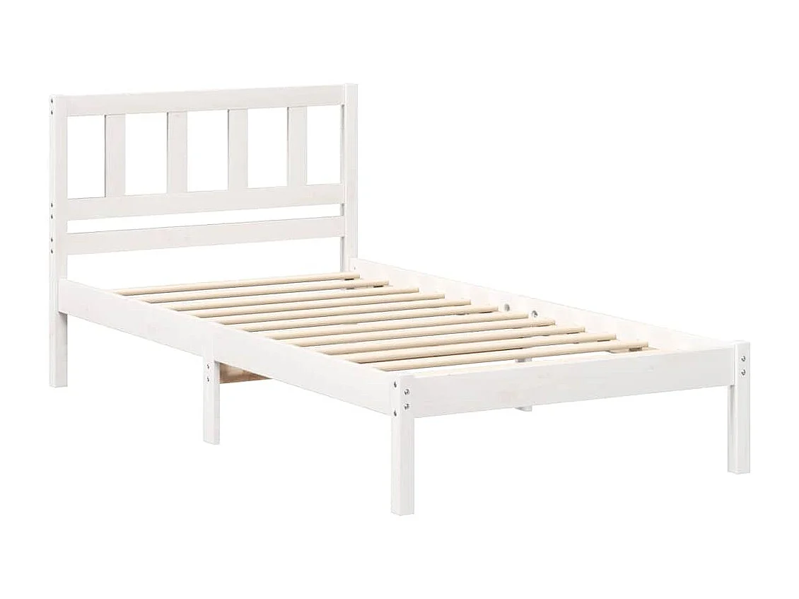 Estrutura da Cama Castanho 100 x 200 cm Madeira de pinho maciça