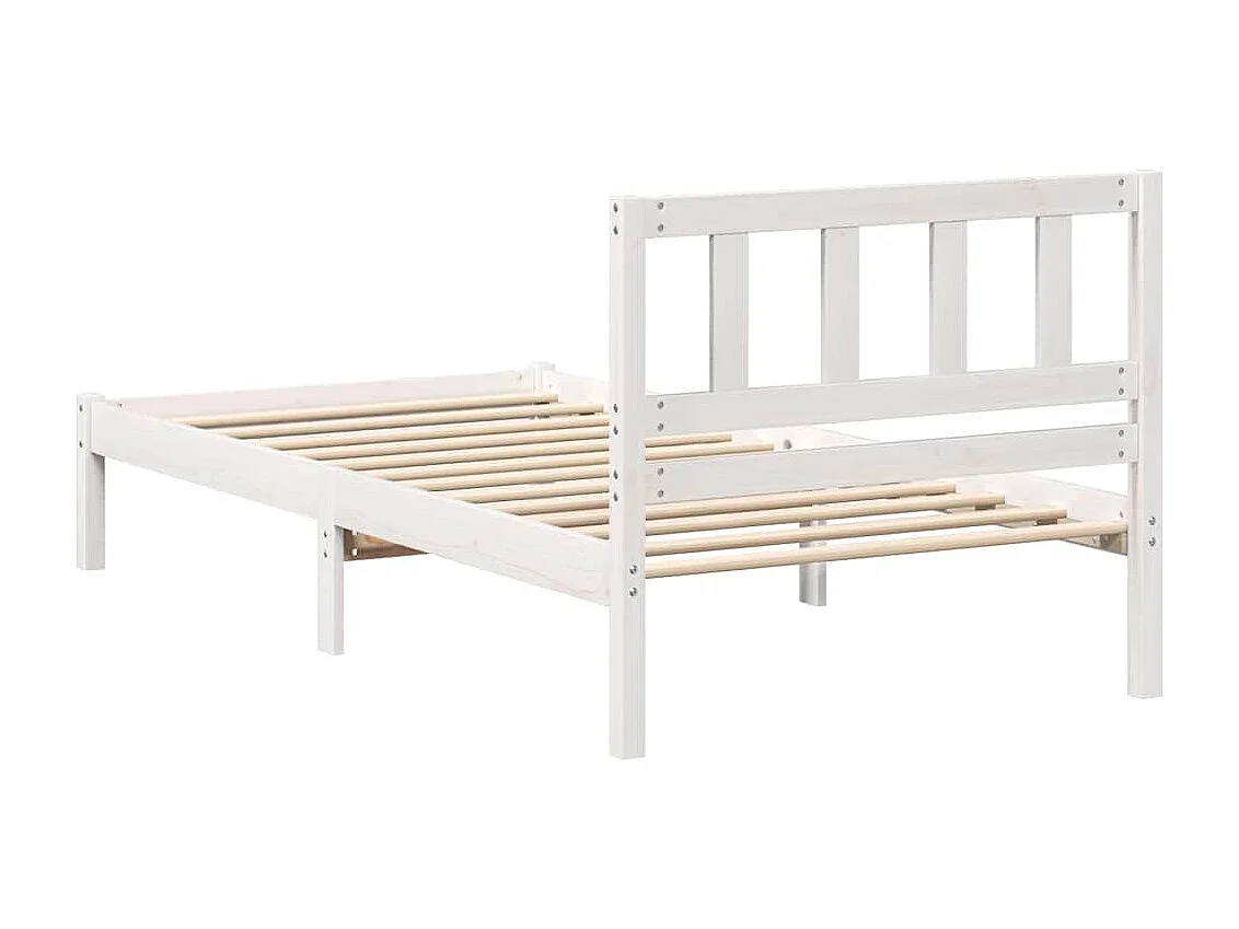 Estrutura da Cama Castanho 100 x 200 cm Madeira de pinho maciça