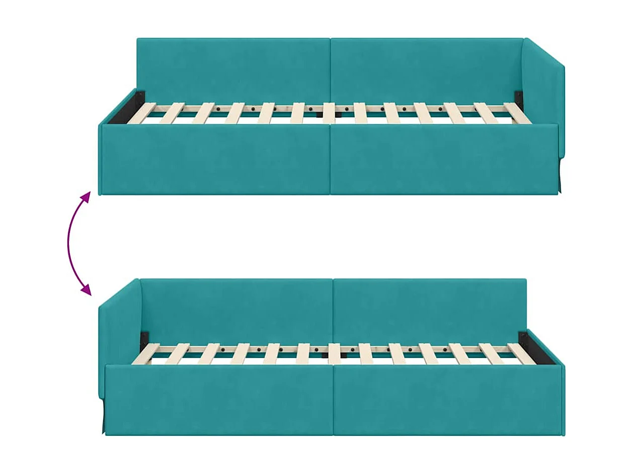 Estructura de cama en esquina Otro Manual Tuquesa 90 x 190 cm