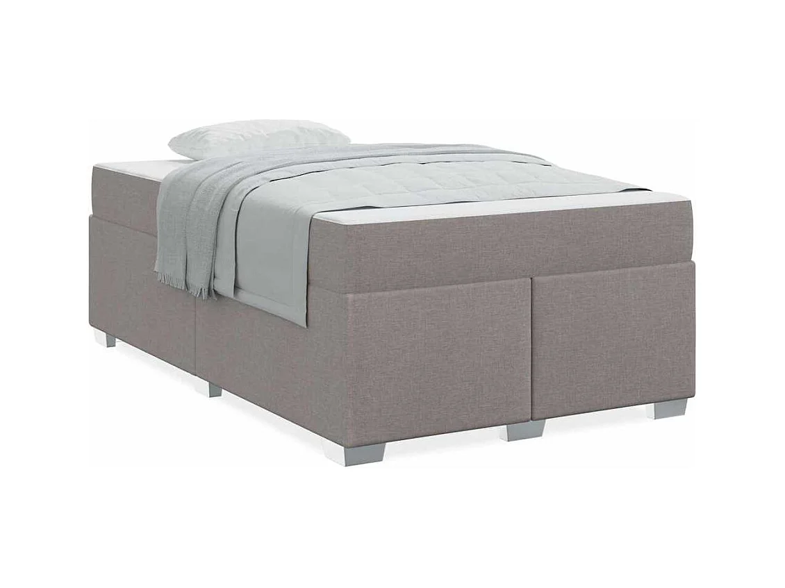 Cadre de lit Taupe 120 x 190 cm tissu