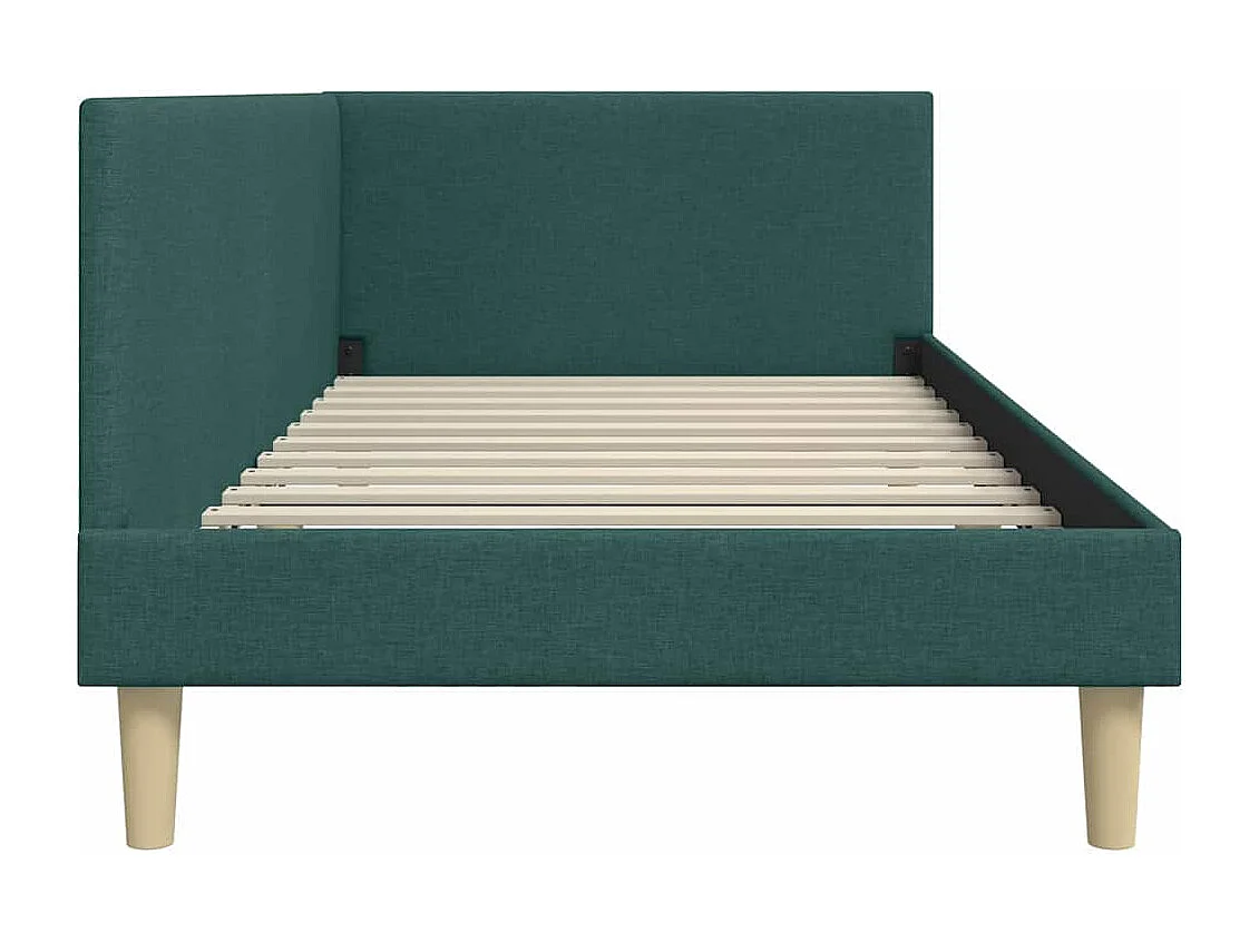 Cadre de lit d'angle Autre Vert foncé 80 x 200 cm