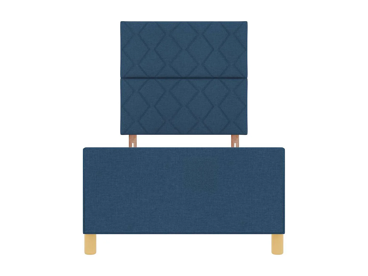 Estrutura da Cama com cabeceira Azul 100 x 200 cm tecido