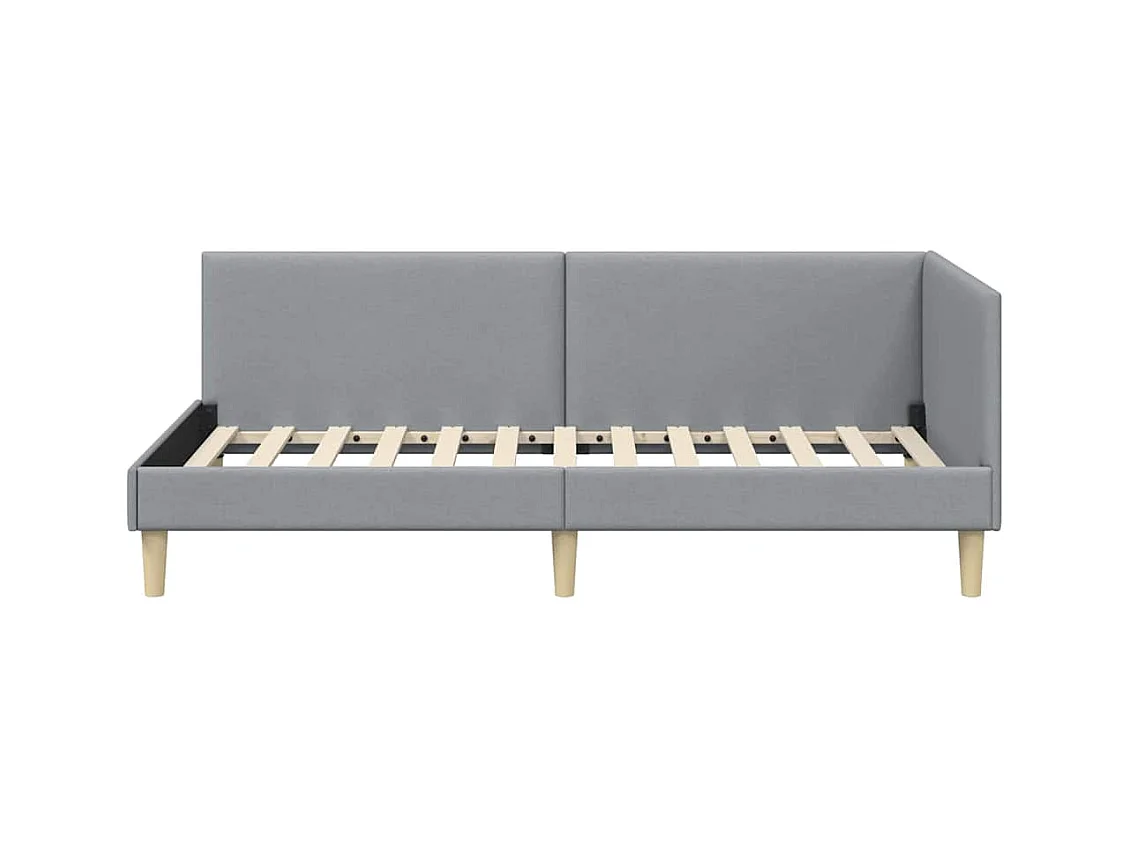 Cadre de lit d'angle Autre Gris clair 80 x 200 cm