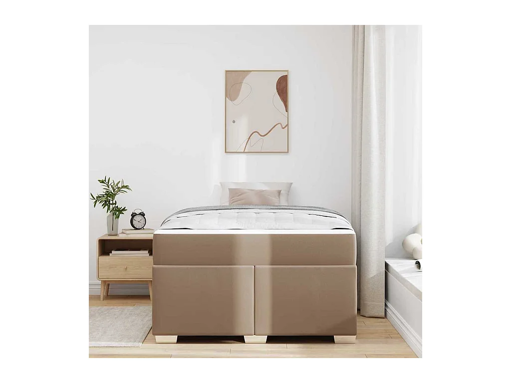 Estructura de cama Capuchino 120 x 200 cm Cuero sintético