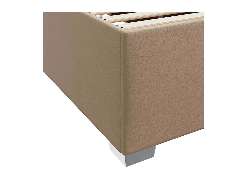Estructura de cama Capuchino 120 x 200 cm Cuero sintético