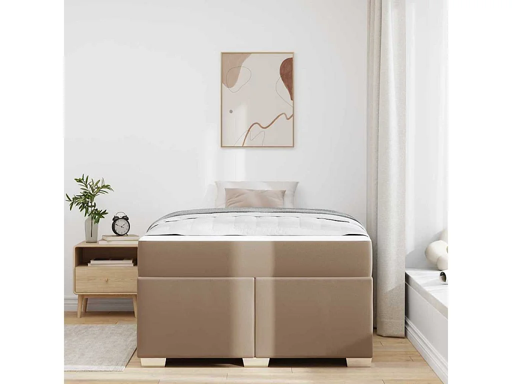 Estructura de cama Capuchino 120 x 200 cm Cuero sintético