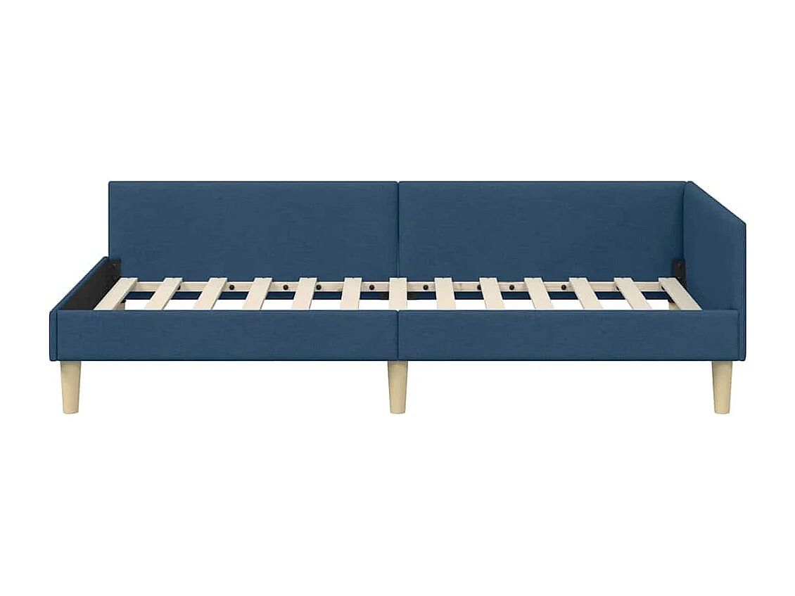 Estructura de cama en esquina Otro Manual Azul 90 x 200 cm