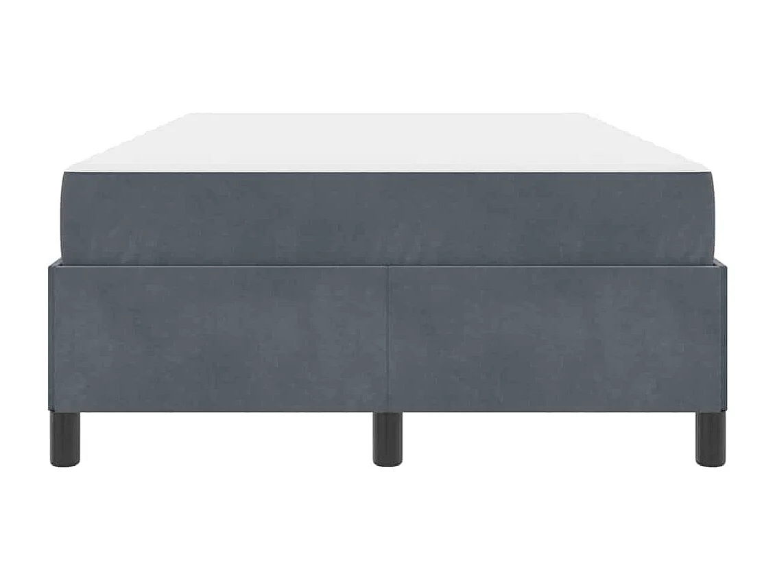 Bedframe Donkergrijs, Grijs en Wit 120 x 200 cm Fluweel