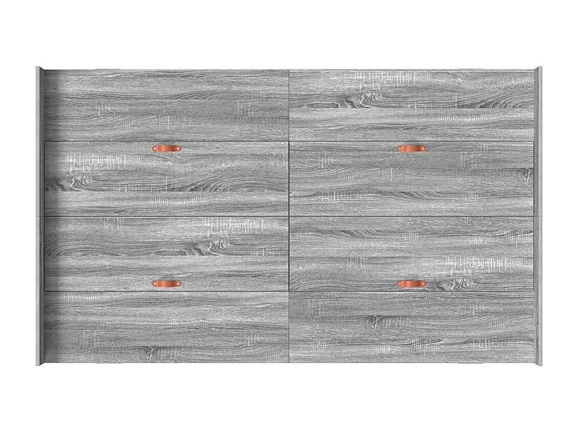 Estrado de cama com arrumação Sonoma cinzento 120 x 190 cm