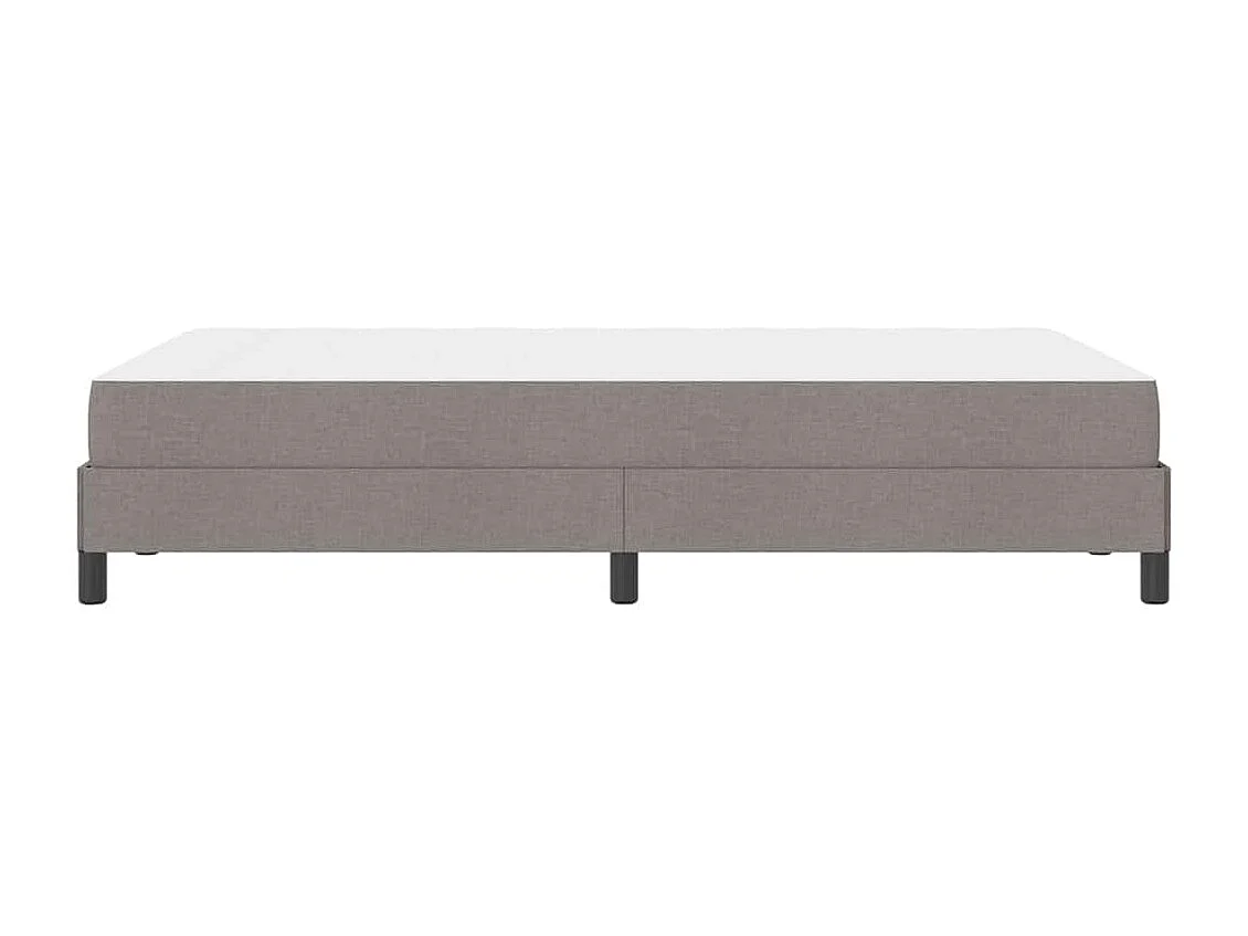 Cama Box com colchão Cinzento-acastanhado 120 x 190 cm tecido