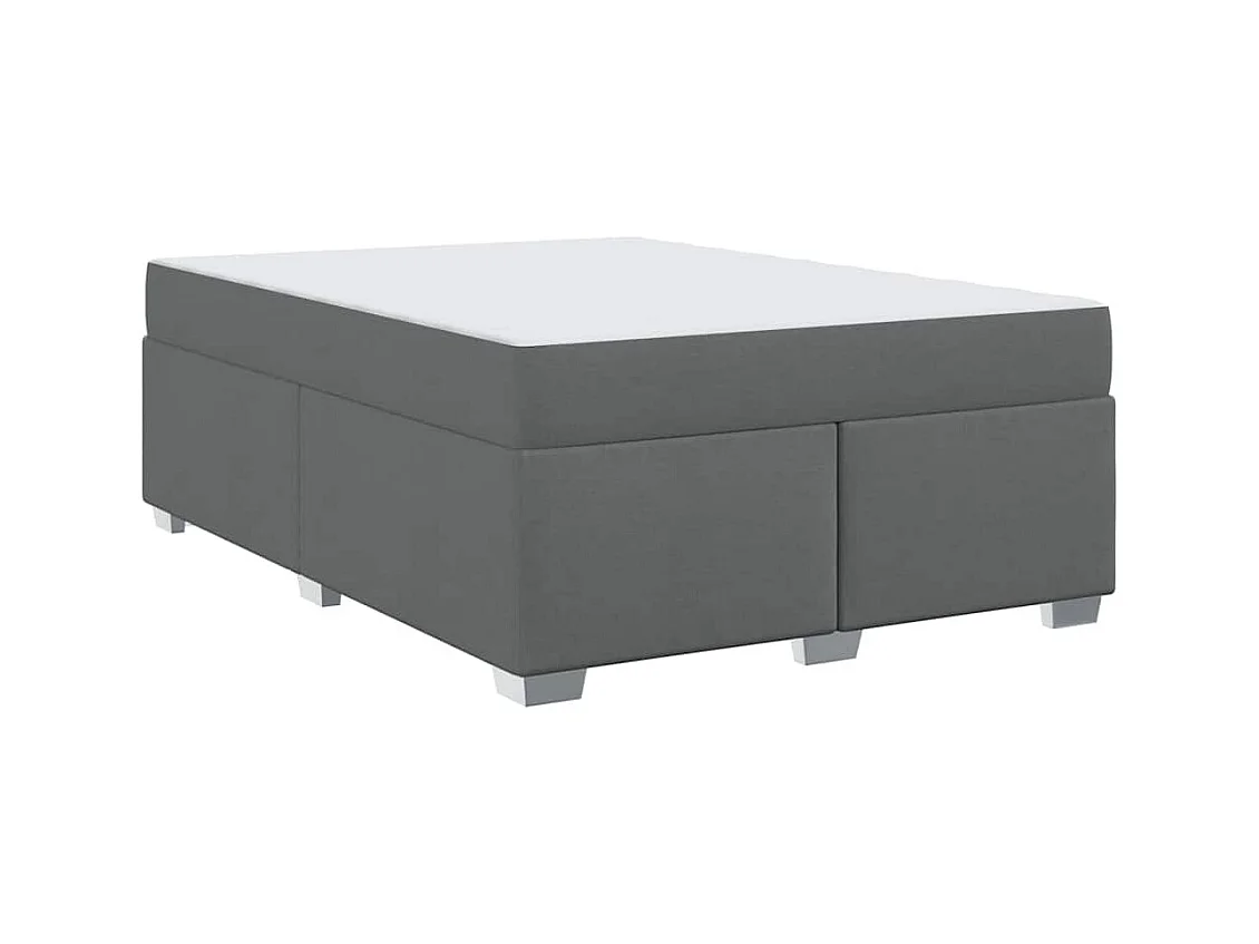 Cadre de lit Gris foncé 160 x 200 cm tissu