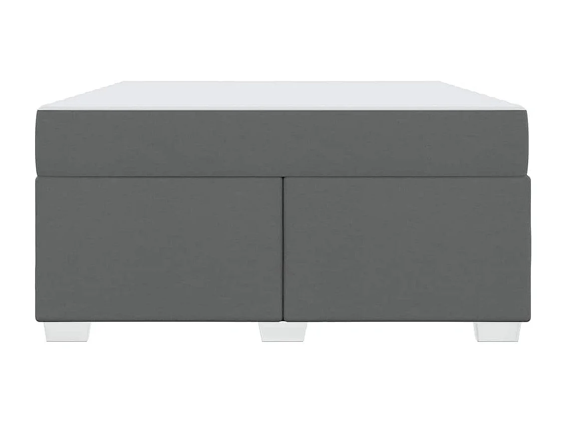 Cadre de lit Gris foncé 160 x 200 cm tissu