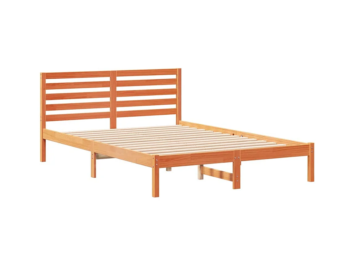 Bedframe Wasbruin 140 x 210 cm Massief grenenhout