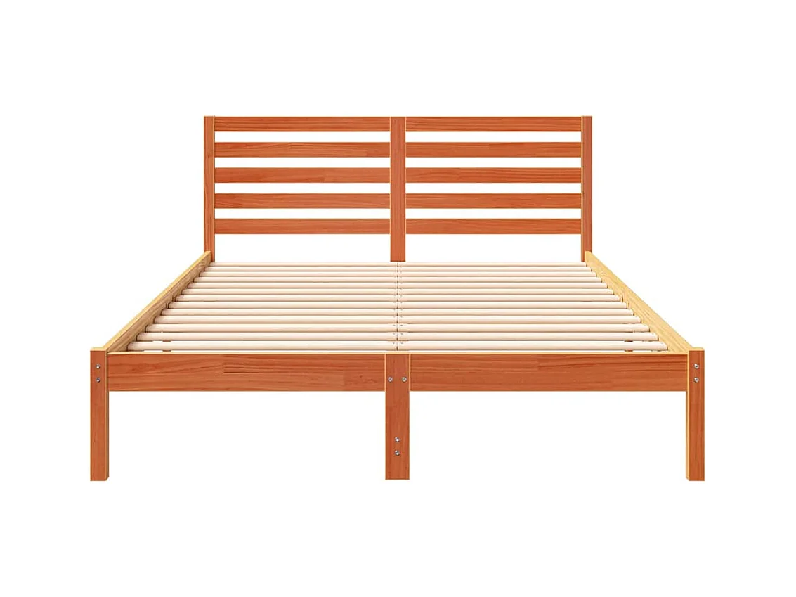 Bedframe Wasbruin 140 x 210 cm Massief grenenhout