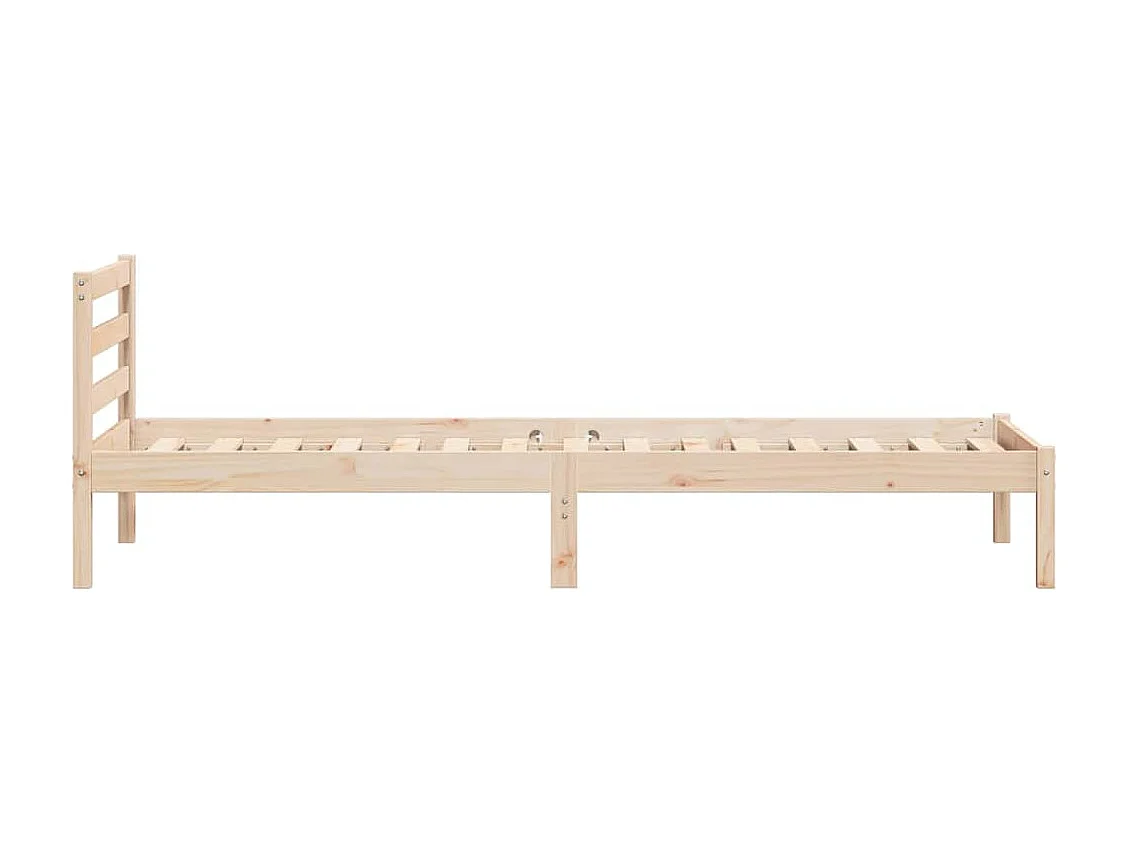 Cadre de lit Marron 210 x 90 cm Bois massif en pin