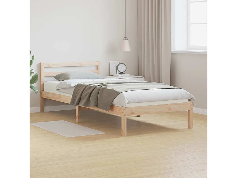 Cadre de lit Marron 210 x 90 cm Bois massif en pin