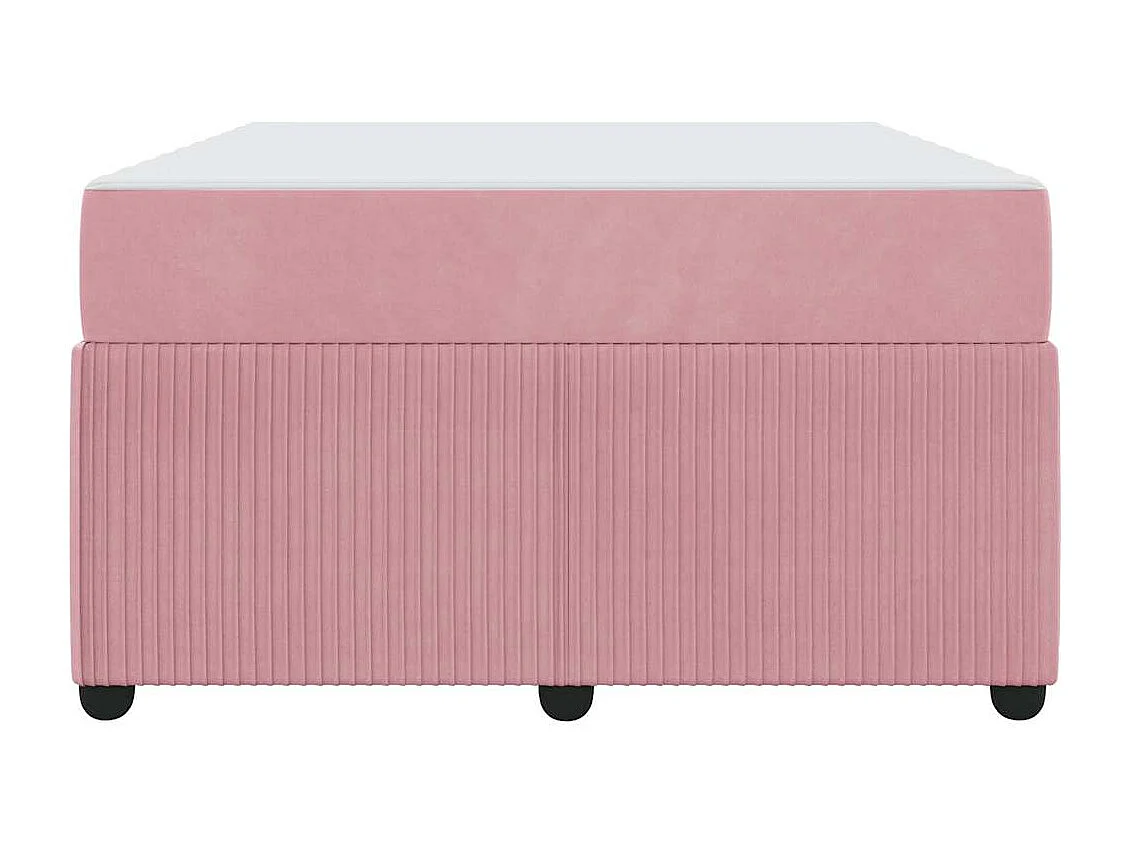 Cadre de lit avec matelas Rose 120 x 200 cm Velours