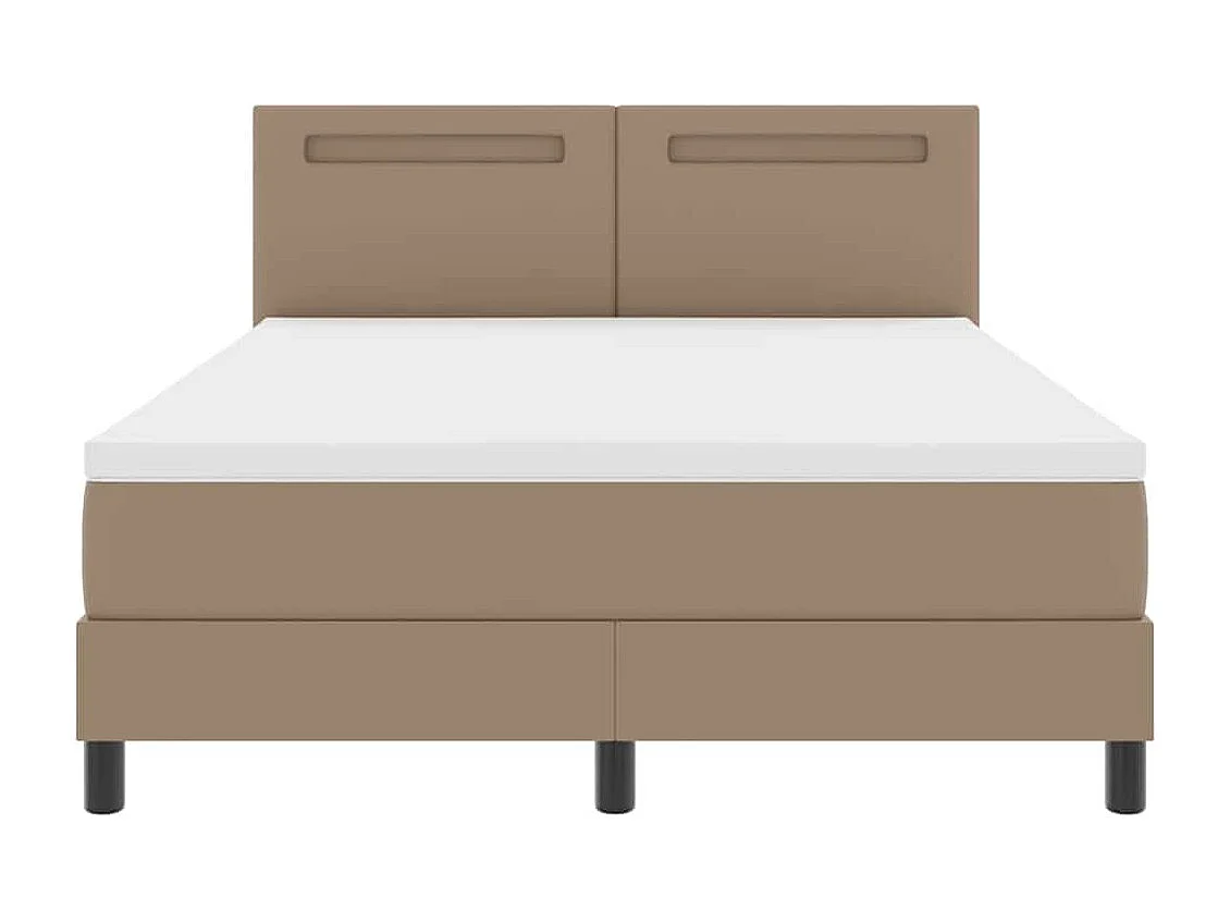 Estrutura de cama com colchão Cappuccino 140 x 200 cm
