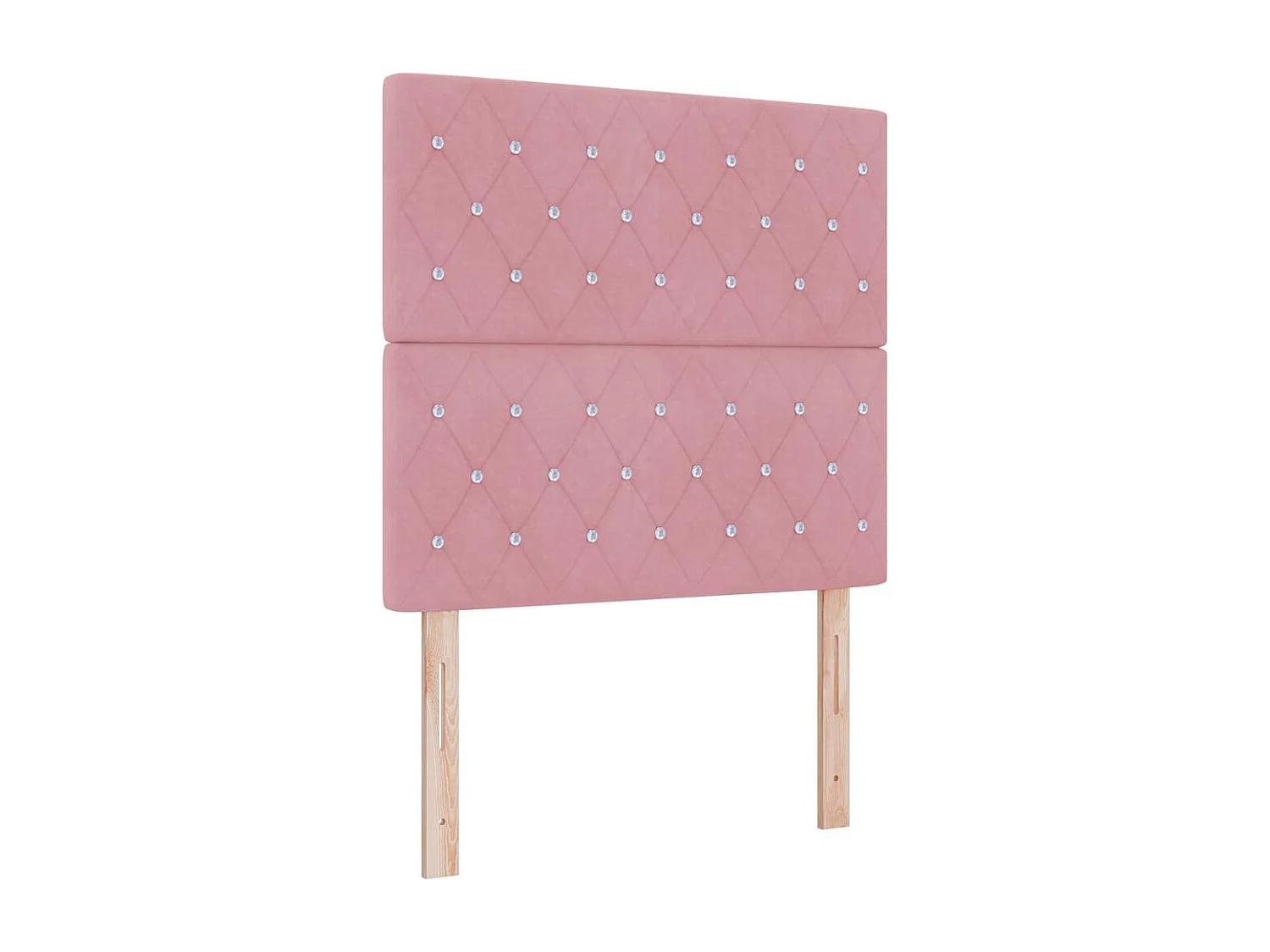 Bedframe met hoofdeinde Roze 90 x 200 cm Fluweel