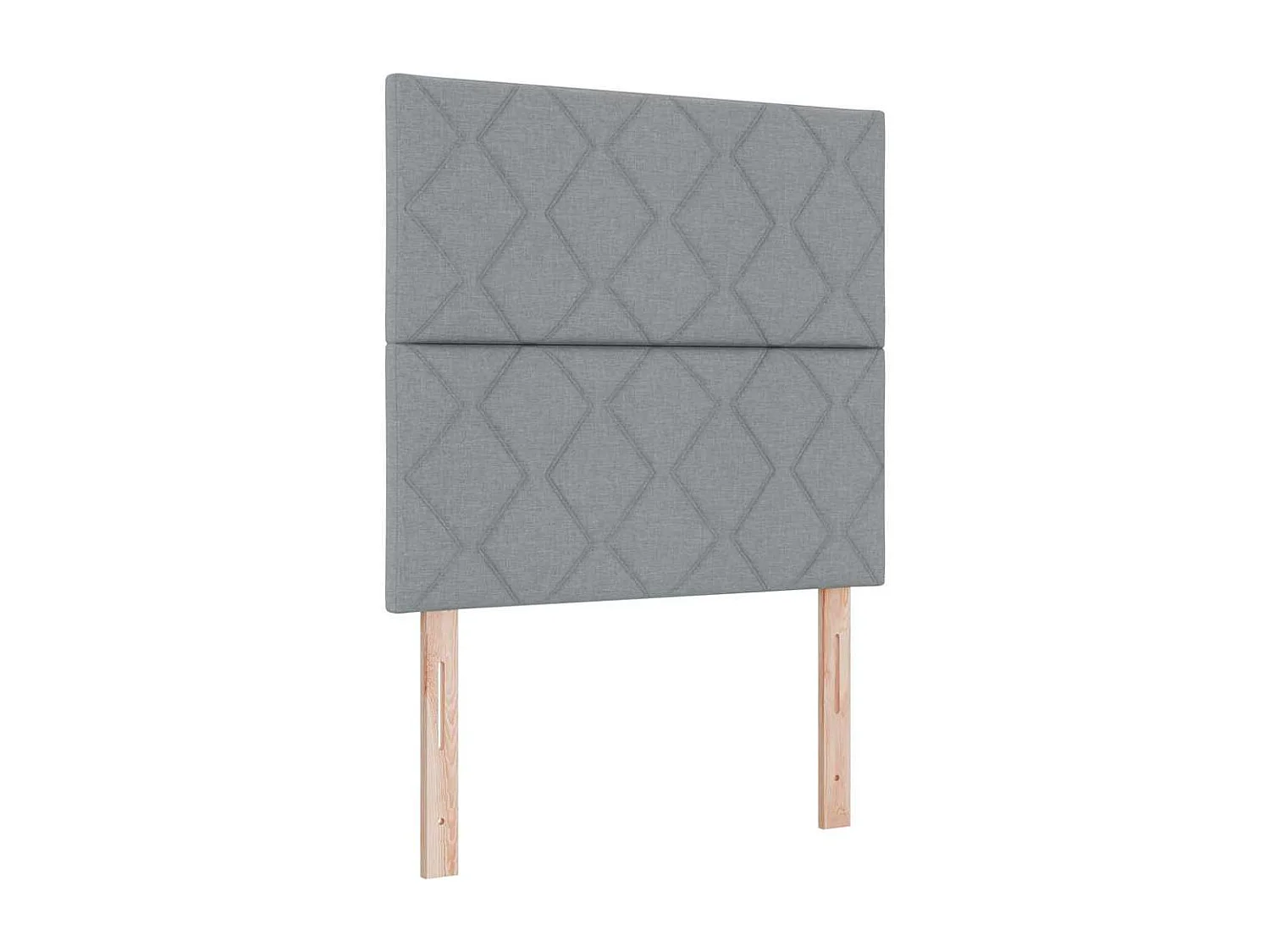 Cama tipo Box Spring con colchón Gris claro 120 x 190 cm tela